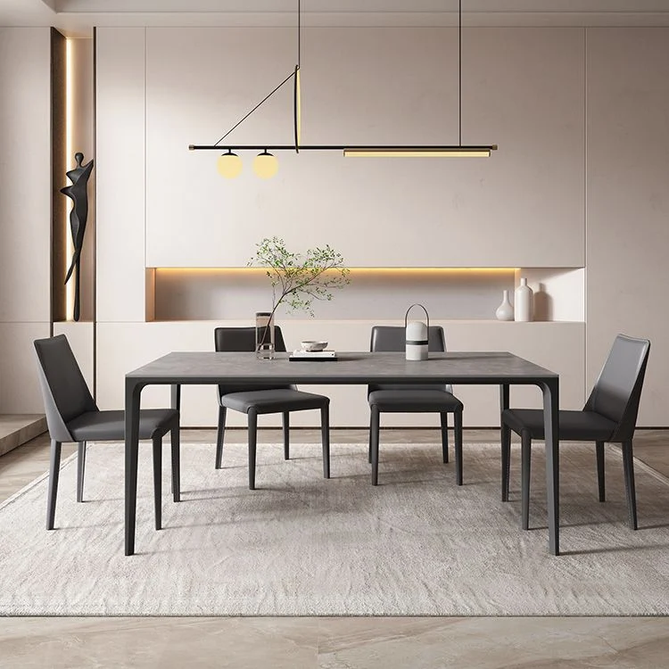 Tavolo da pranzo stile moderno Tavolo rettangolare pietra sinterizzata per la casa Clearhalo