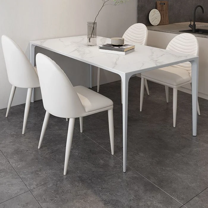 Tavolo da pranzo stile moderno Tavolo rettangolare pietra sinterizzata per la casa Clearhalo