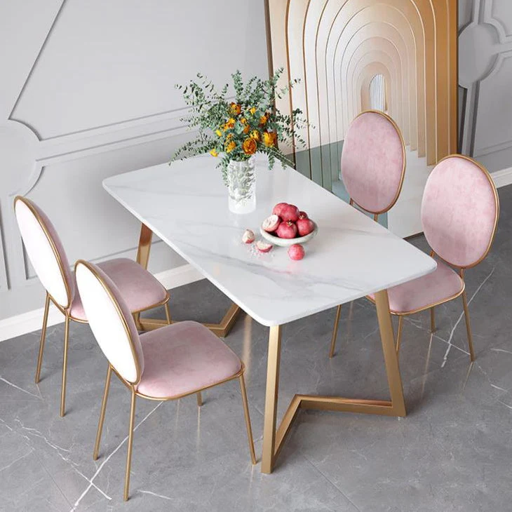 Tavolo da pranzo tradizionale di lusso con mobili pietra rettangolare con doppio piedistallo Clearhalo