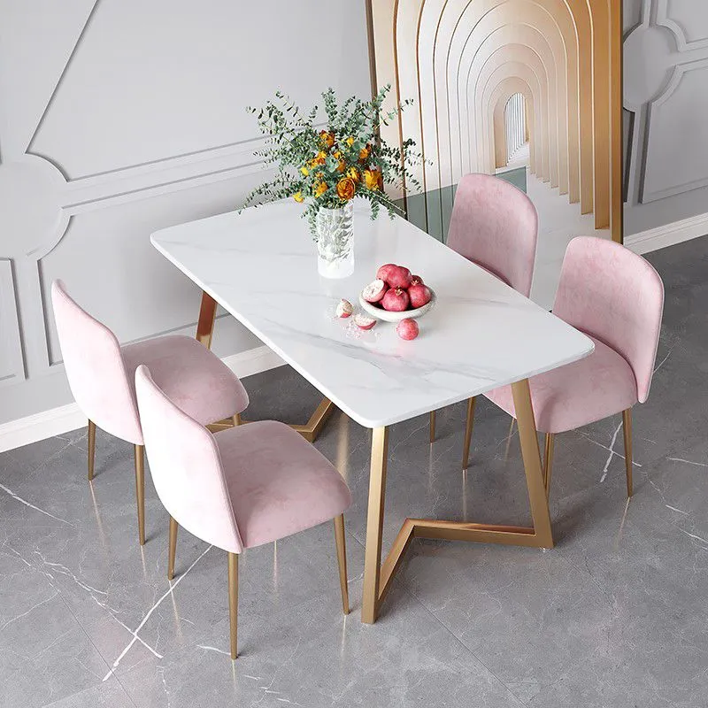 Tavolo da pranzo tradizionale di lusso con mobili pietra rettangolare con doppio piedistallo Clearhalo