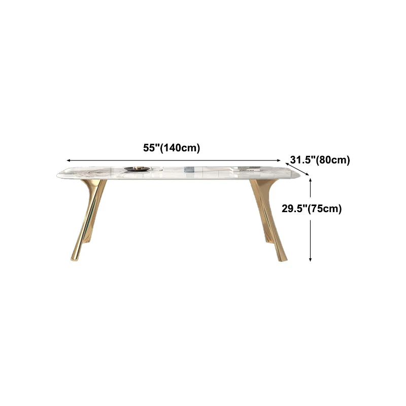 Tavolo da pranzo tradizionale di lusso con tavolo da pranzo rettangolare pietra bianca per cucina Clearhalo