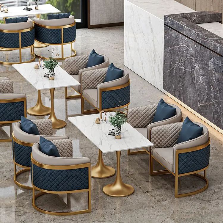 Tavolo da pranzo tradizionale di lusso Tavolo pietra sinterizzata bianca per sala da pranzo Clearhalo