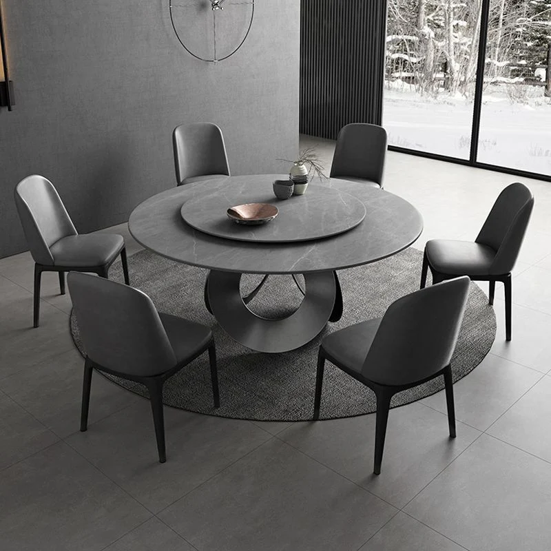 Tavolo da pranzo trasformabile Tavolo da pranzo grigio per la sala da pranzo della cucina Clearhalo