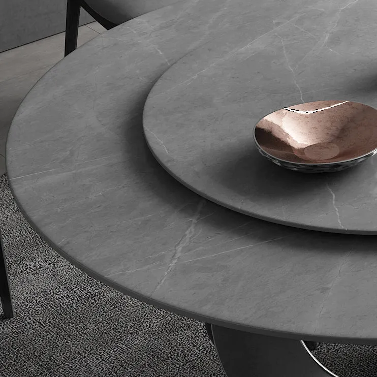 Tavolo da pranzo trasformabile Tavolo da pranzo grigio per la sala da pranzo della cucina Clearhalo