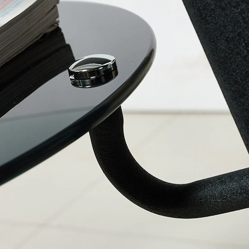 Tavolo da pranzo vetro per mobili rotondi stile semplicità con base treppiede Clearhalo