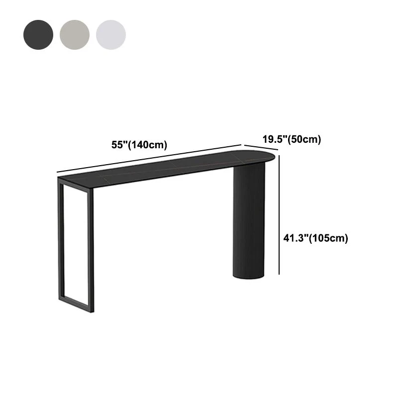 Tavolo da pub moderno marmo con tavolo speciale con doppio piedistallo - 41,3" H Clearhalo