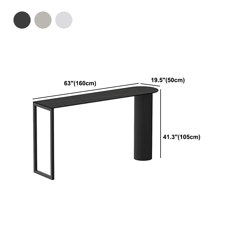 Tavolo da pub moderno marmo con tavolo speciale con doppio piedistallo - 41,3" H Clearhalo