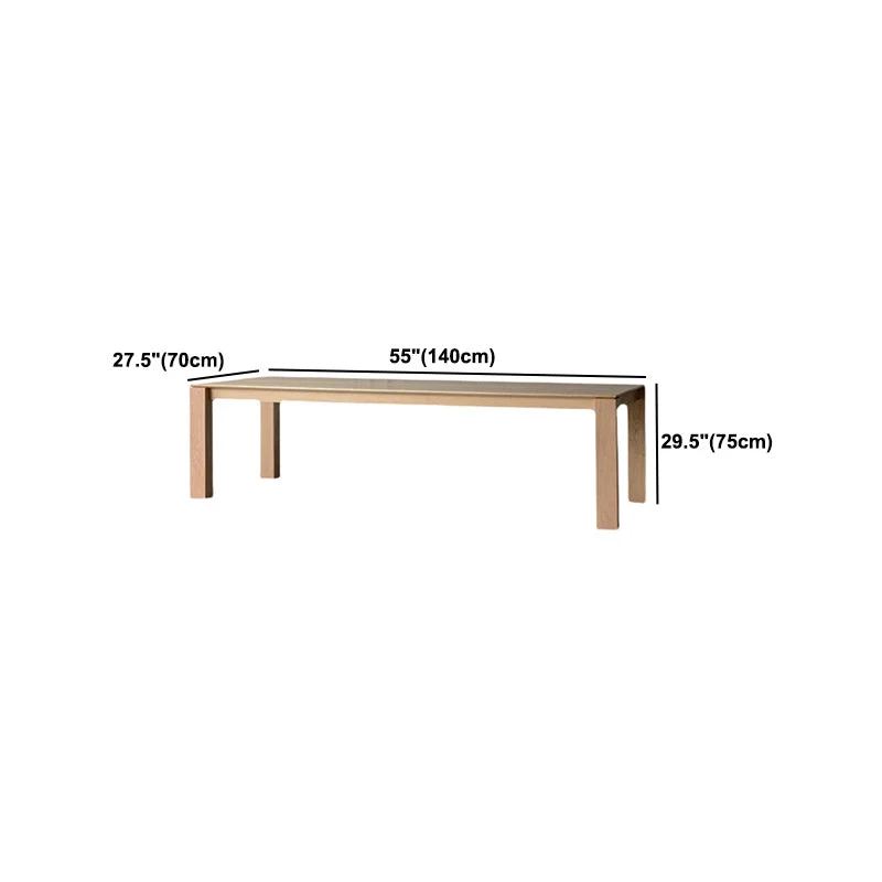 Tavolo rettangolare legno di pino per ristorante Tavolo da pranzo moderno con 4 gambe Clearhalo