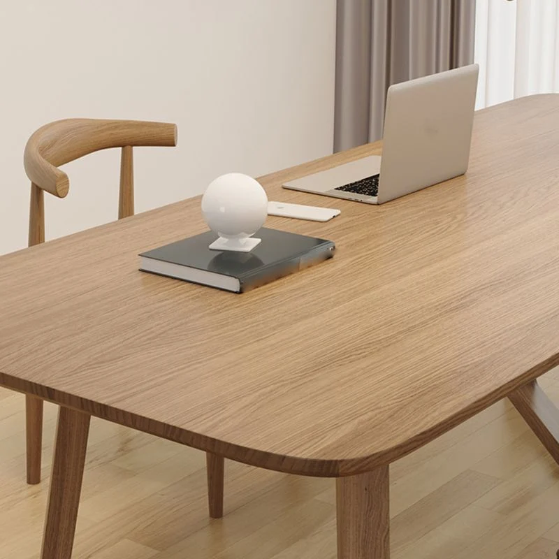 Tavolo da ufficio rettangolare legno massello Tavolo da scrittura stile moderno Clearhalo