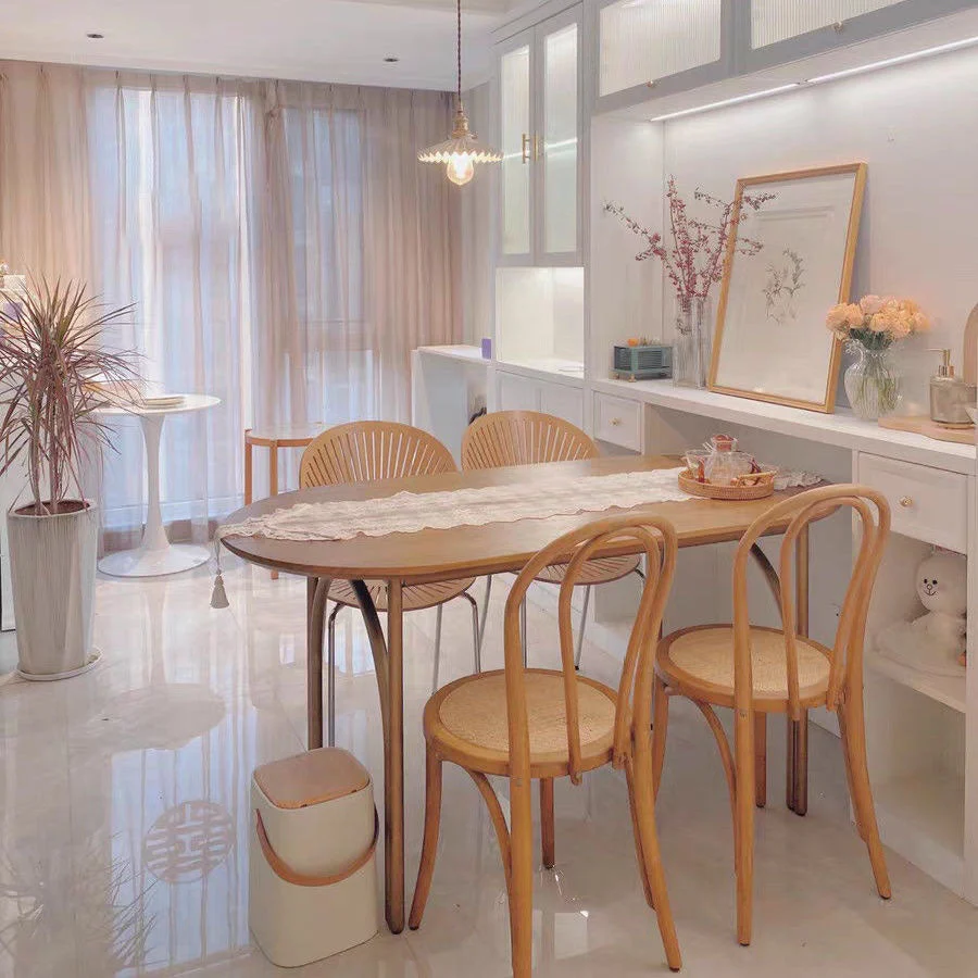 Tradizionale cucina legno sala da pranzo sedia laterale sedia con schienale Windsor Clearhalo