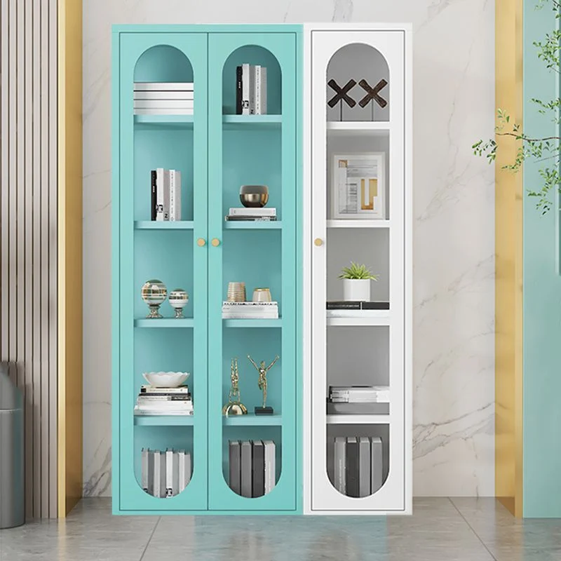 Vetrina moderna con espositore acciaio inox con ante vetro Clearhalo