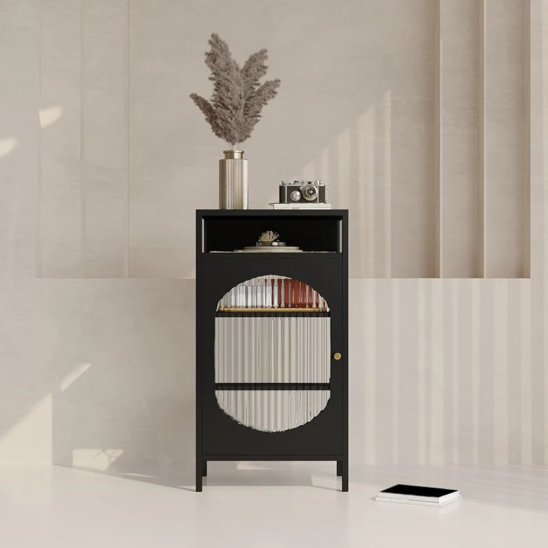 Vetrina moderna metallo con ante vetro e ante per sala da pranzo Clearhalo