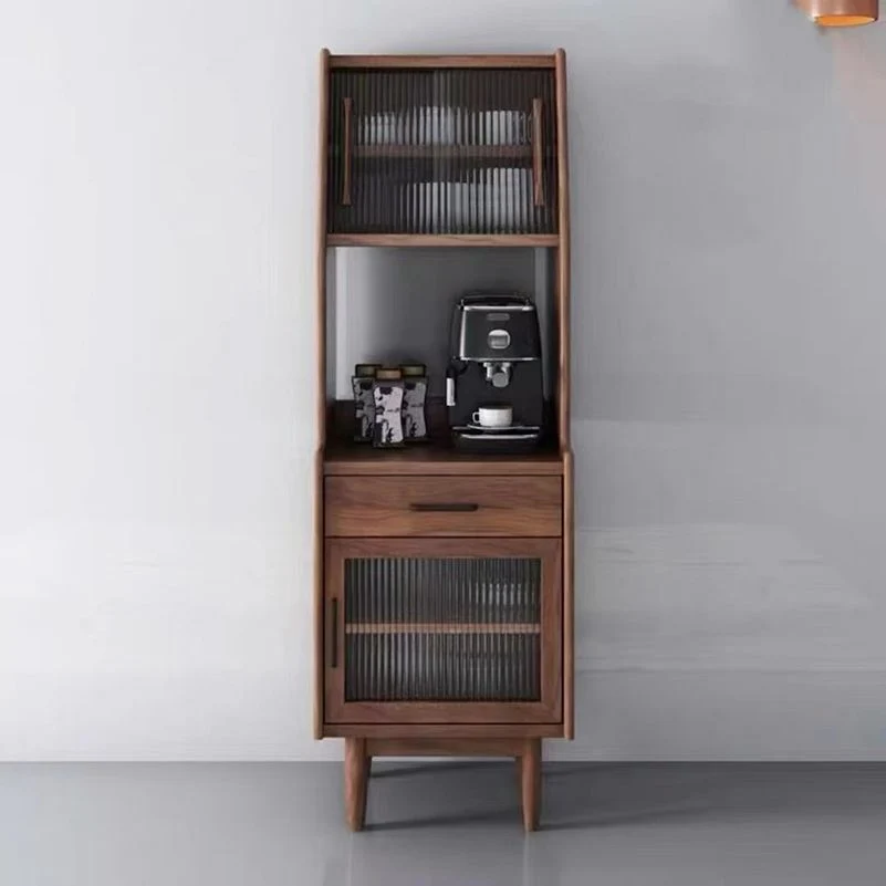 Vetrina da pranzo moderna pino con ante per sala da pranzo Clearhalo