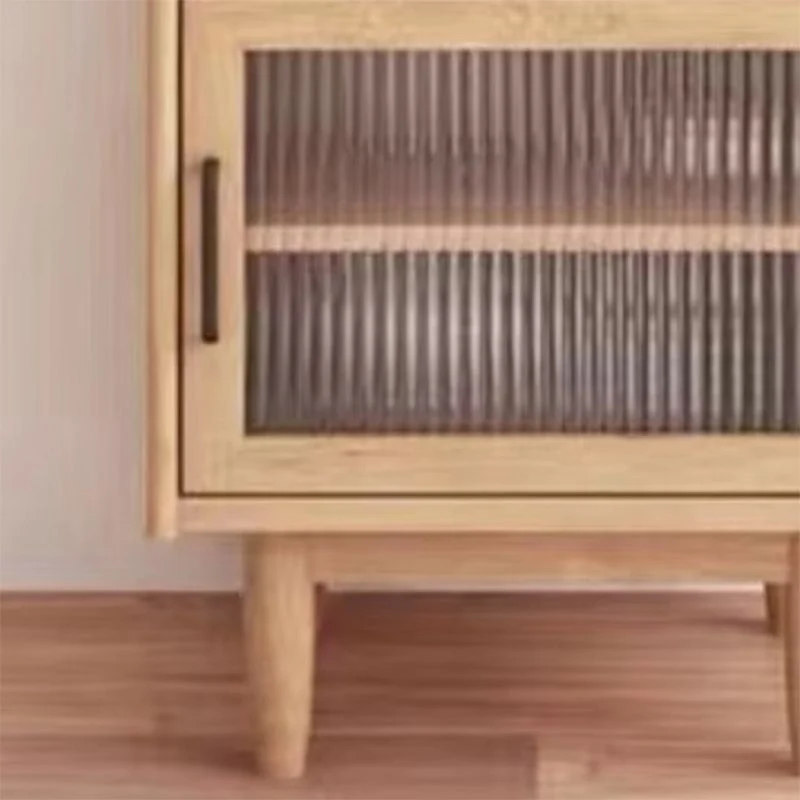 Vetrina da pranzo moderna pino con ante per sala da pranzo Clearhalo