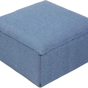 CLP Pouf Cuscino da Terra Nantes Velluto O Stoffa I Puff Poggiapiedi Design Rettangolare con Piedini I Altezza 30 CM, Colo...