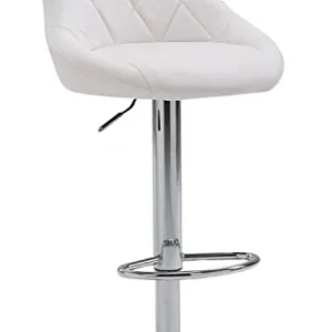 CLP Sgabello Design Imbottito Lazio Similpelle I Sgabello Girevole Con Poggiapiedi I Sedia Alta Cucina Regolabile 83-104 C...