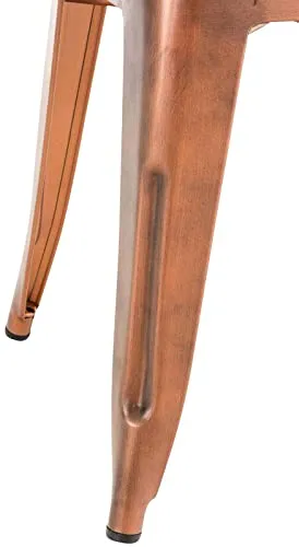 Panchetto Multiuso Armin Metallo I Sgabello Industriale Impilabile I Sgabello Fisso Urban da Cucina Alt. 46 CM I Carico Ma...