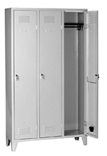 COARME Armadio Metallo spogliatoio 101x33x180 cm 3 Porte