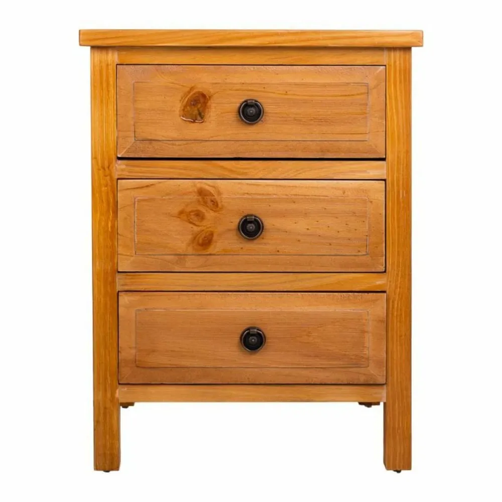 Comodino Alexandra House Living Marrone 62 x 37 x 47 cm