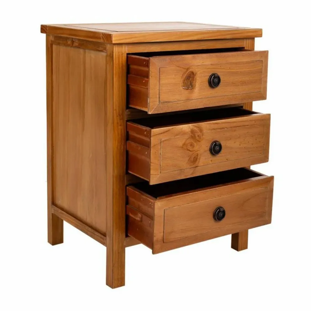 Comodino Alexandra House Living Marrone 62 x 37 x 47 cm