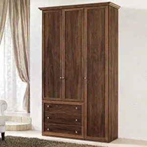 Dafne Italian Design Armadio 3 Ante battenti. Effetto Noce (cm. 148 x 55 x 251h)
