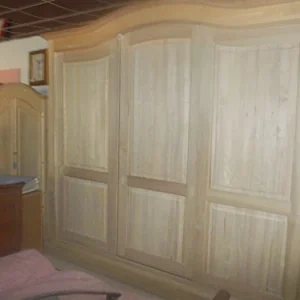 DELPA Armadio 3 Ante Scorrevole Legno Naturale