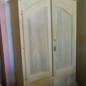 DELPA MOBILI Armadio 2 Ante Cappello di Gendarme Legno Naturale