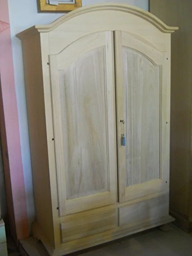 DELPA MOBILI Armadio 2 Ante Cappello di Gendarme Legno Naturale