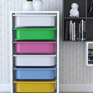 Derin's - Armadietto portaoggetti per bambini | Armadio da cucina | 6 cassetti | Armadietto per giocattoli | Multicolore |...