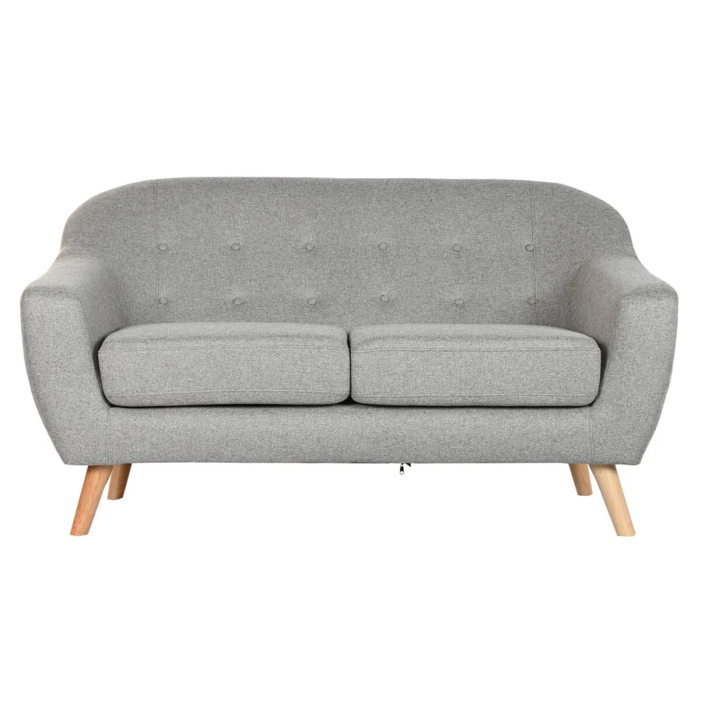 Divano Home ESPRIT Grigio Crema Naturale Scandi 146 x 84 x 82 cm