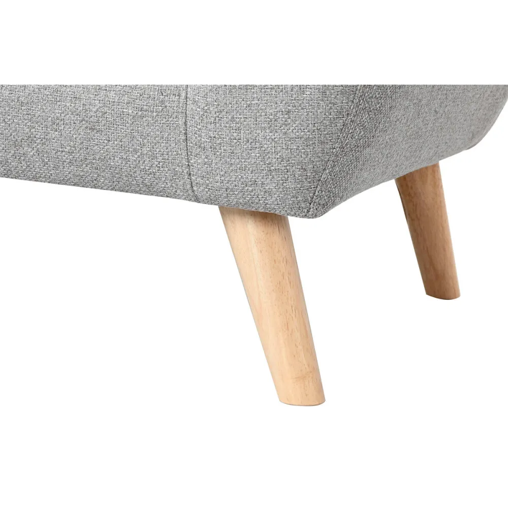 Divano Home ESPRIT Grigio Crema Naturale Scandi 146 x 84 x 82 cm