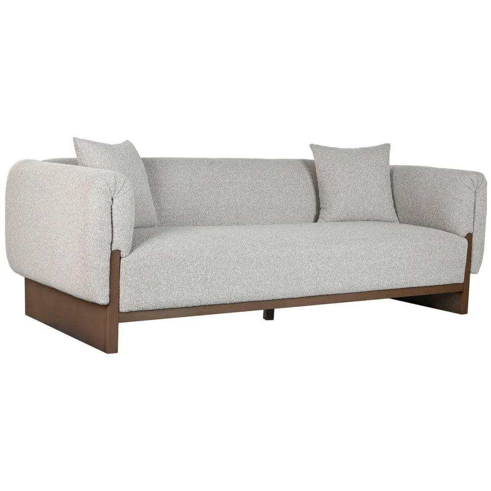 Divano Home ESPRIT Marrone Beige Scandi 220 x 95 x 77 cm