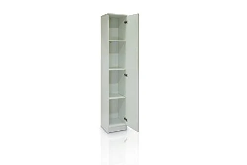 Dmora Armadio 1 Anta, Legno Chiaro, 31 x 34 x 183 cm