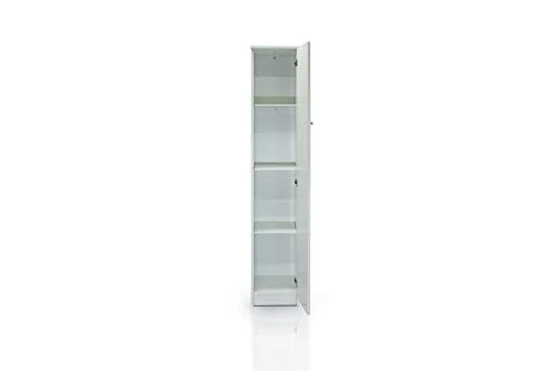 Dmora Armadio 1 Anta, Legno Chiaro, 31 x 34 x 183 cm