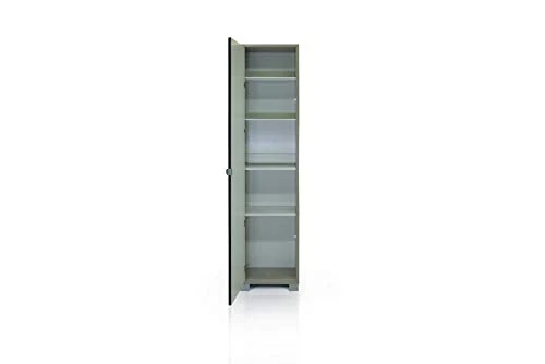 Dmora Armadio 1 Anta, Legno + Specchio, 43 x 190 x 29 cm