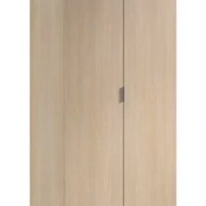 Dmora Armadio Guardaroba Due Ante Rovere Chiaro, 81 x 180 x 52 cm