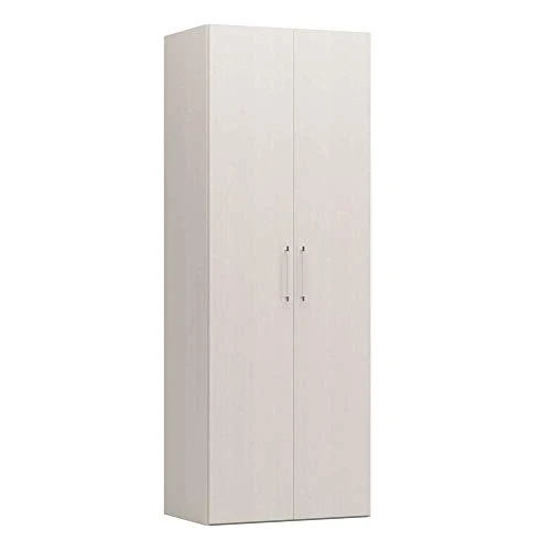 Dmora Guardaroba Legno Massello, Made Italy, Altezza 247 cm, Armadio da Camera Moderno (Pino, 2 Ante)