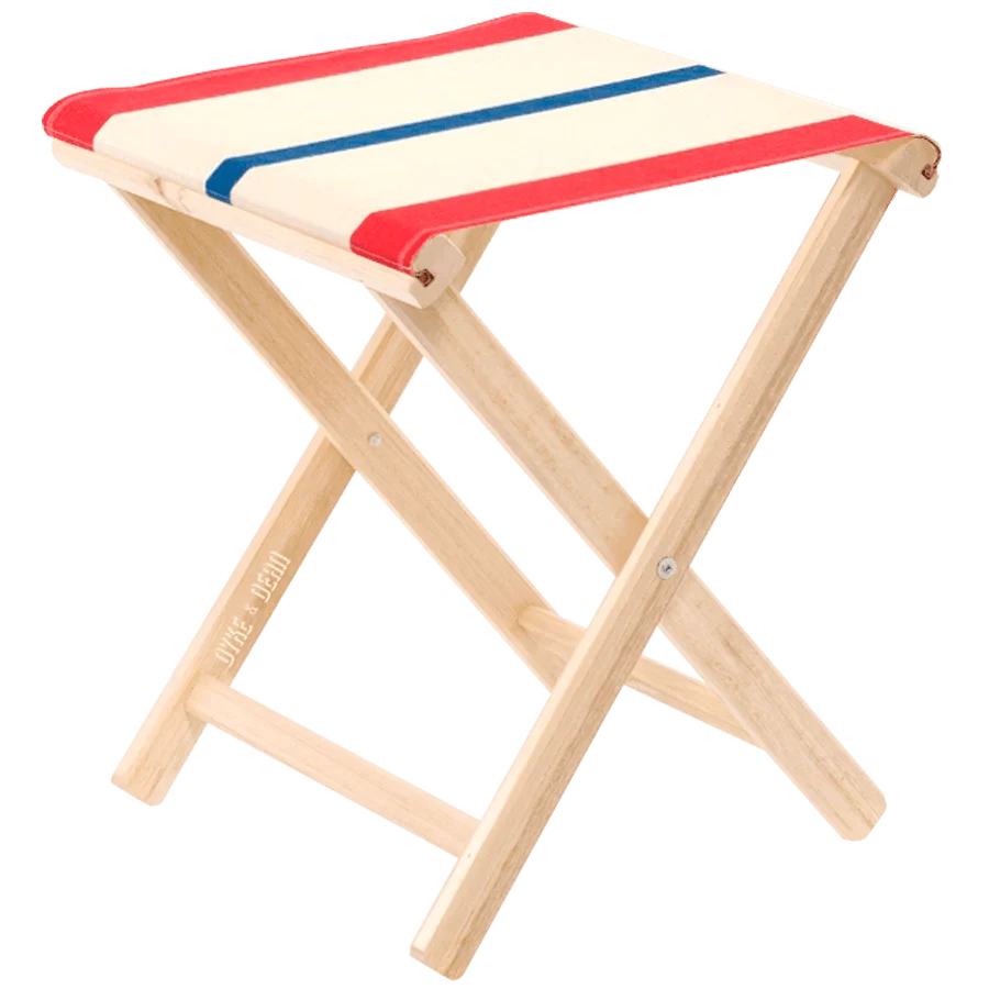 SGABELLO REGISTA CLASSICO COLORI RIGHE DYKE & DEAN