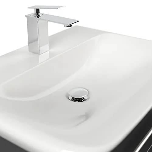 Mobile bagno con lavabo Geberit MyDay 65cm nero satinato emotion