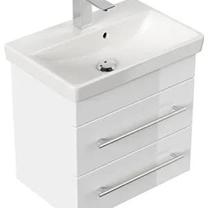 Mobile bagno con lavabo Villeroy & Boch Avento 55cm bianco lucido emotion