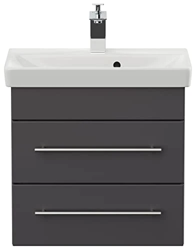 Mobile bagno con lavabo Villeroy & Boch Avento 55cm antracite satinato emotion