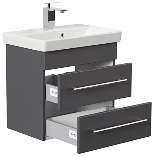 Mobile bagno con lavabo Villeroy & Boch Avento 55cm antracite satinato emotion