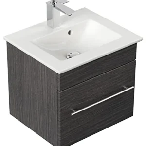 Mobile bagno con lavabo Villeroy & Boch Venticello 50cm antracite venato emotion