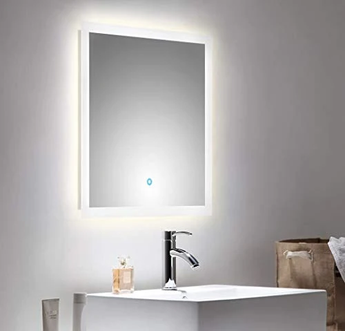 Mobile bagno Mars 600 SlimLine con specchio LED antracite satinato emotion