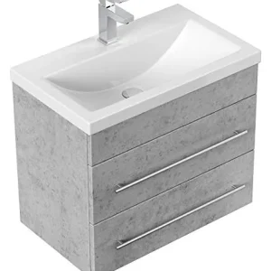 Mobile bagno Mars 600 SlimLine grigio cemento emotion