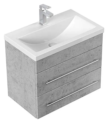 Mobile bagno Mars 600 SlimLine grigio cemento emotion