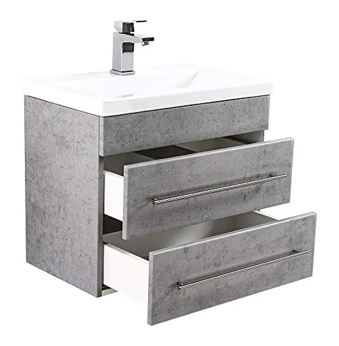 Mobile bagno Mars 600 SlimLine grigio cemento emotion
