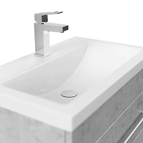 Mobile bagno Mars 600 SlimLine grigio cemento emotion