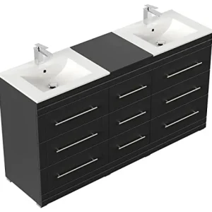 Mobile bagno terra Cosmo Modern nero satinato emotion