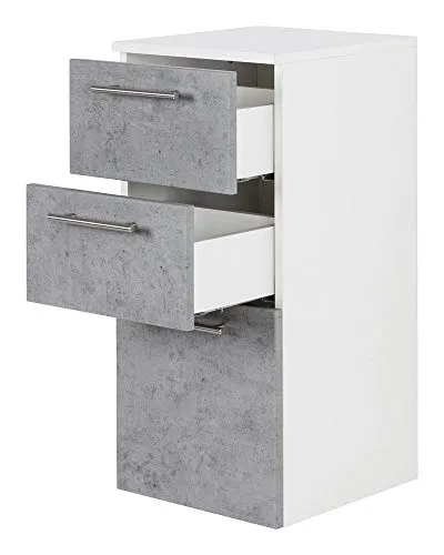 Set di mobili da bagno SANTINI 75 (4 pezzi) grigio cemento emotion